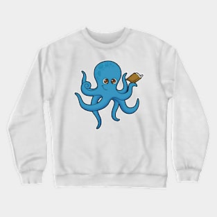 Octopus with Book Crewneck Sweatshirt